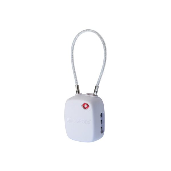 BOOMPODS Tracker Schloss TSA TTSAWT white