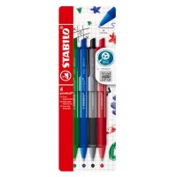STABILO Druckkugelschreiber pointball colorful, 4er Etui