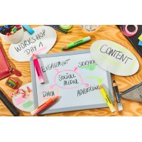 STABILO Whiteboard-Marker MARKdry NEON, 4er Etui