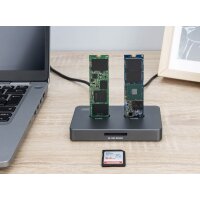 DIGITUS Station daccueil 3 en 1 M.2 SSD NVMe + M.2 SSD SATA
