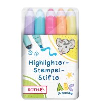 ROTH Textmarker-Stempelstift ABC-Freunde, 16er Display
