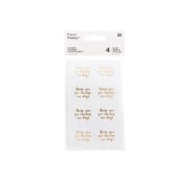 RICO DESIGN Sticker Thank you 99001.22.14 weiss 32...