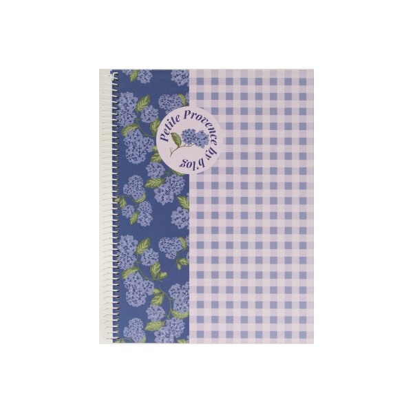 ANCOR Spiralbuch Hardcover A5 130508 Provence Flowr, kariert 80 Bl.