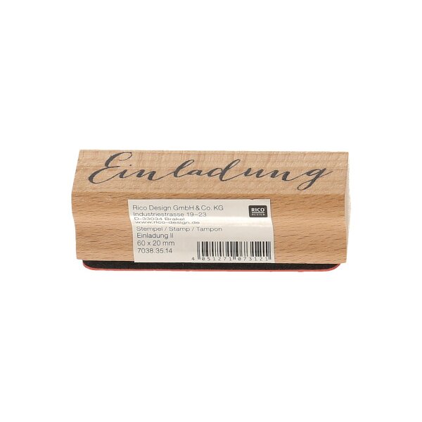 RICO DESIGN Stempel Einladung 7038.35.14 7x15cm