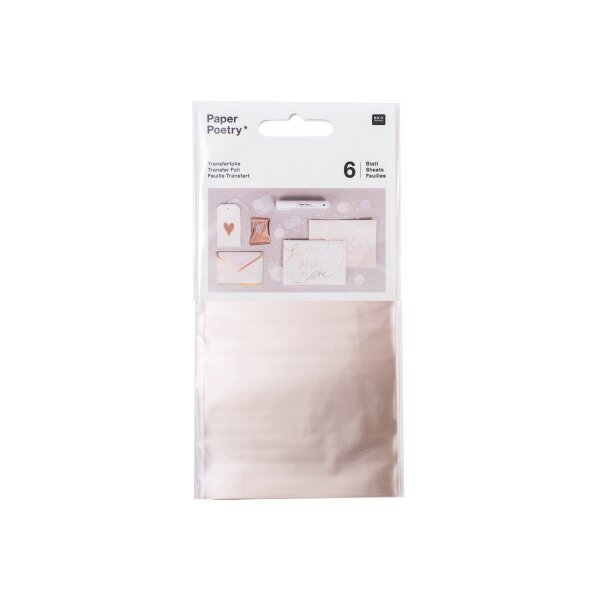 RICO DESIGN Transferfolie 9x15cm 08792.91.08 champagner 6 Stück
