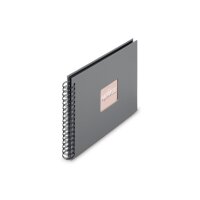 HAMA Spiralalbum Fine Art 28x24cm 9840 steingrau 25 Blatt