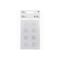 RICO DESIGN Sticker Schoen dass du 99001.22.12 weiss 32...