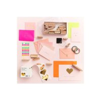 RICO DESIGN Sticker Coeurs 300137 or 120 pièces