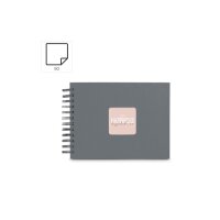 HAMA Spiralalbum Fine Art 24x17cm 9839 steingrau 25 Blatt