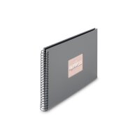 HAMA Spiralalbum Fine Art 36x32cm 9841 steingrau 25 Blatt