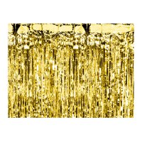 PARTYDECO Partyvorhang 100x200cm CRT3M-019 Metallic gold