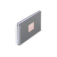 HAMA Spiralalbum Fine Art 24x17cm 9836 steingrau 25...