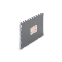 HAMA Spiralalbum Fine Art 36x32cm 9838 steingrau 25...