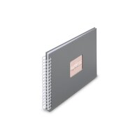 HAMA Spiralalbum Fine Art 28x24cm 9837 steingrau 25...