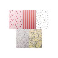RICO DESIGN Bloc de papier à motifs A4 99001.64.85 Bouquet Sauvage 120g, 30 feui.