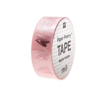 RICO DESIGN Washi Tape Liebe 99001.78.03 rosa 15mmx10m