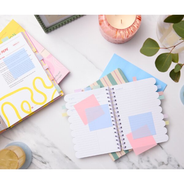 Post-it Haftnotizen transparent notes, pastellblau