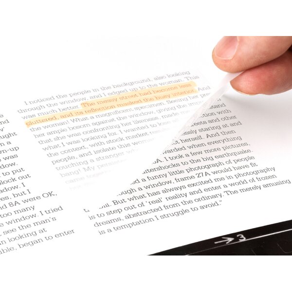Post-it Haftnotizen transparent notes, farblos, 73 x 73 mm