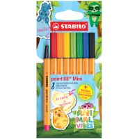 STABILO Feutre fin point 88 Mini Animal Vibes,...