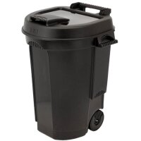EDA Poubelle, 110 litres, plastique, noir
