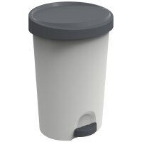 EDA Tret-Abfallbehälter Stepy, 70 Liter, PP, grau beton