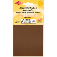 KLEIBER Kunstleder-Flicken, selbstklebend, schwarz