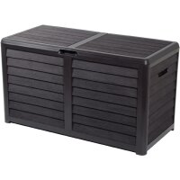 EDA Gartenbox BAYA, 420 Liter, in Holzoptik, anthrazit
