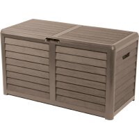 EDA Gartenbox BAYA, 420 Liter, in Holzoptik, anthrazit