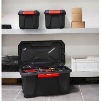 EDA Aufbewahrungsbox XPERT PRO, 70 L, schwarz rot