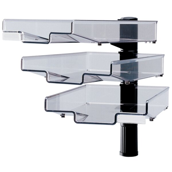 Hansa Schwenkflügler mit 3 Schalen, lichtgrau