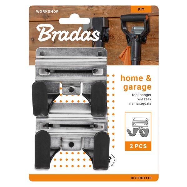 Bradas Werkzeughalter-Set mit 2 Haken, 2er Set