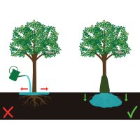 Bradas Sac darrosage pour arbres, PVC, 75 litres, vert