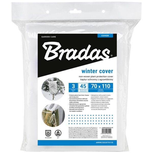 Bradas Couverture de protection hivernale, 450 mm, set de 3