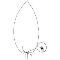 Bradas Couverture de protection hivernale, 450 mm, set de 3