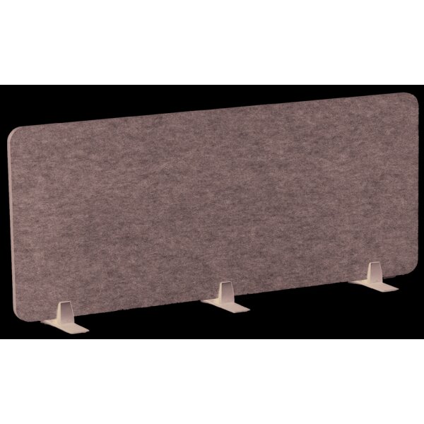 DURABLE Cloison de table EFFECT, 1.200 x 500 mm, feutre gris
