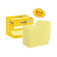 Post-it Haftnotizen notes, 51 x 38 mm, gelb, Promotion 16+4
