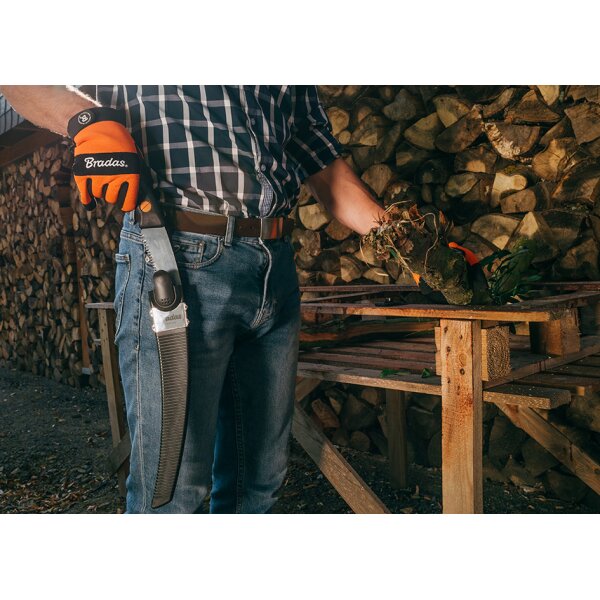 Bradas Gartens&auml;ge V-SERIES mit Holster, Blattl&auml;nge: 320 mm