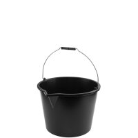 Bradas Seau avec bec verseur, 5 litres, PP, noir