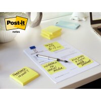 Post-it Bloc-notes adhésif, 51 x 38 mm, jaune, 18+6 gratuits