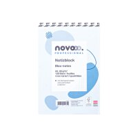 NOVOOO Notizblock weiss A5 731507 kariert 4mm, 80g 2x100...