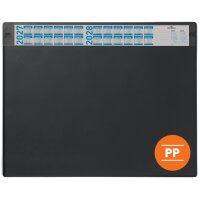 DURABLE Schreibunterlage mit Jahreskalender, PP, schwarz