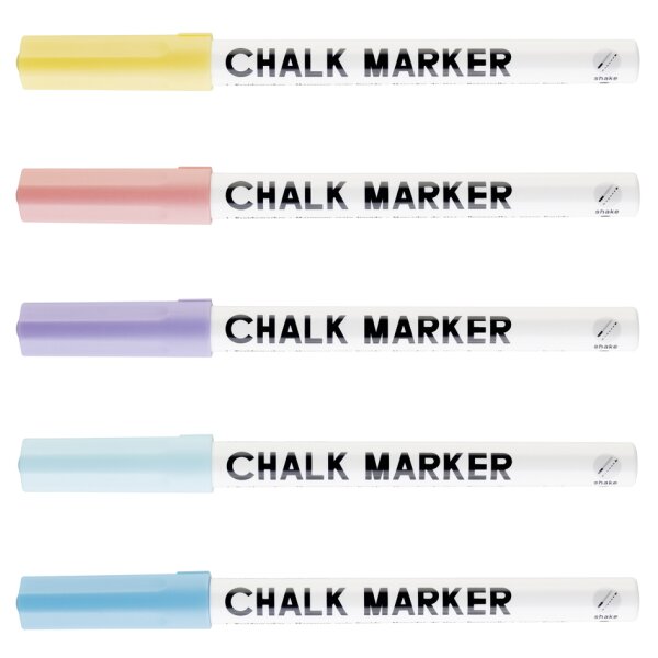 folia Kreidemarker BASIC, 5er Set