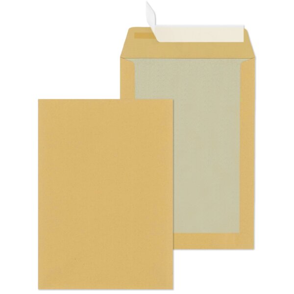MAILmedia Pochette dexp&eacute;dition C4 avec dos carton, marron