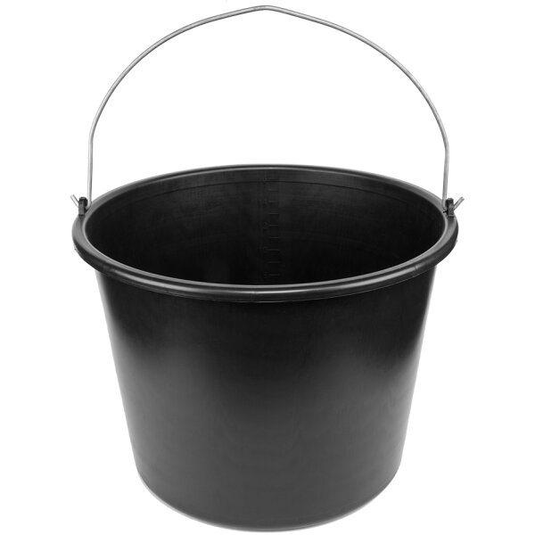 Bradas Seau, 12 litres, PVC, noir