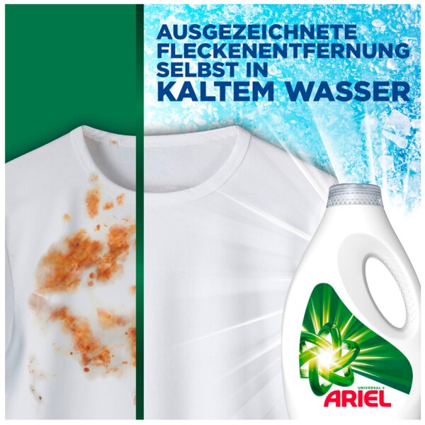 ARIEL Fl&uuml;ssigwaschmittel Universal+, 2,25 Liter - 50 WL