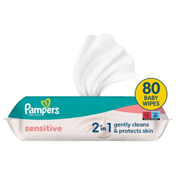 Pampers Lingette humide sensitive, pack de voyage