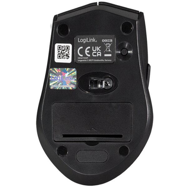 LogiLink Optische BT 5.0 Maus, kabellos, schwarz