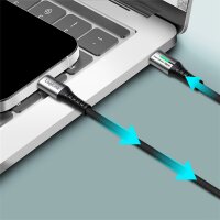 LogiLink USB 3.2 Kabel mit LED, USB-C - USB-C Stecker, 2,0 m