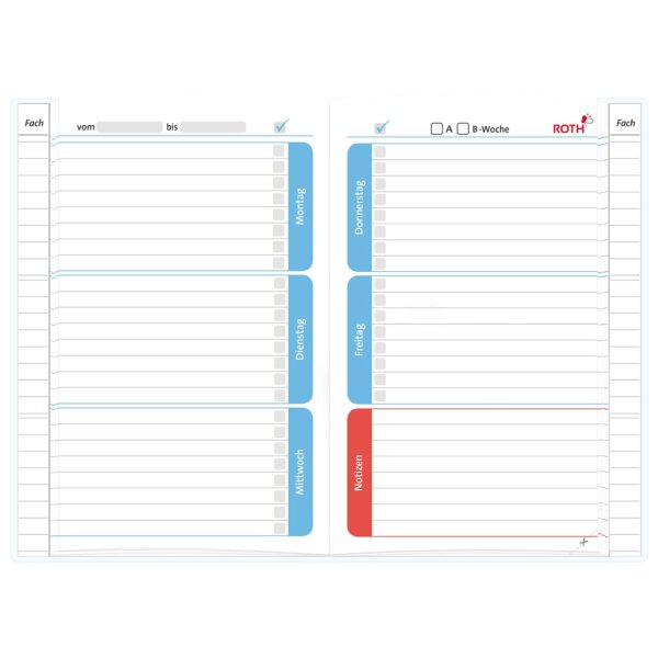 ROTH Hausaufgabenheft Teens für clevere Faule Fire Faces