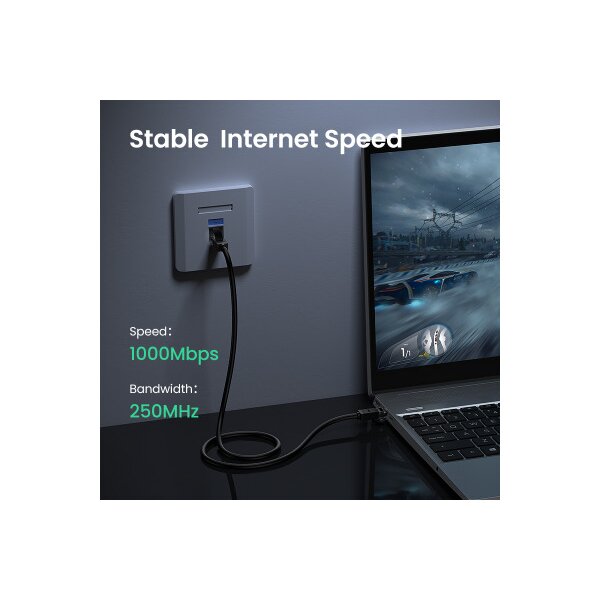 UGREEN Cable Cat 6 U/UTP Lan 20159 1m, Black